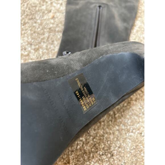 Victoria’s Secret Colin Stuart Over-the-knee Boot steel gray suede platform 7.5 - Picture 5 of 11